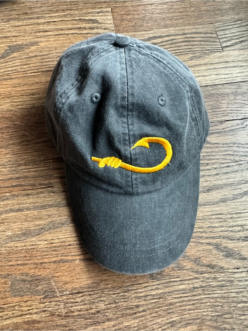 “Dad Hat” Adam’s grey Hat with Brown Adjustable Leather Strap